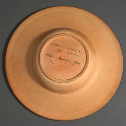 Jean COCTEAU Jean COCTEAU (1889-1963) - Tribute to the Etruscans - Ceramic - Signed...