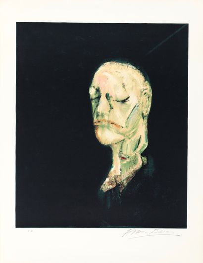 Francis BACON 
Francis BACON (1990-1992) - Portrait de William Blake, 1991 - Lithographie...