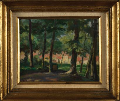 Georges Gonthier Georges GONTHIER (1886-1969) - Landscape - Oil on canvas 19 x 24...