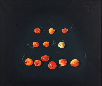 Xavier Degans Xavier DEGANS (born in 1949) - The Fruits - Oil on canvas signed above...