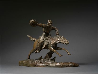 Paul Troubetskoy 
Paul TROUBETSKOY (1866-1938) - Rider - 

Bronze with nuanced patina...