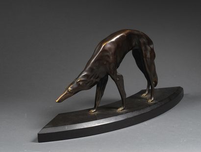 Georges Lavroff 
Georges LAVROFF (1895-1991) - Greyhound - bronze signed and numbered...