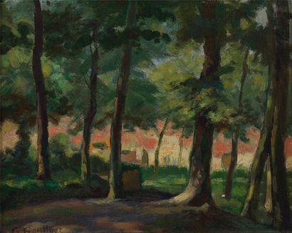 Georges Gonthier Georges GONTHIER (1886-1969) - Landscape - Oil on canvas 19 x 24...