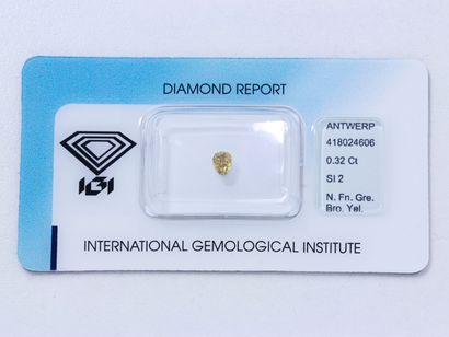 Diamant Pear cut diamond modified brilliant diamond under seal weighing 0.31 ct.

It...