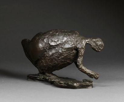 Robert Couturier Robert COUTURIER (1905-2008) - FEMME AU CRABE (1987) - Bronze with...