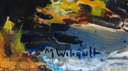 Marcel WIBAULT Marcel WIBAULT (1904-1998) - Landscape in Chamonix - Oil on panel...