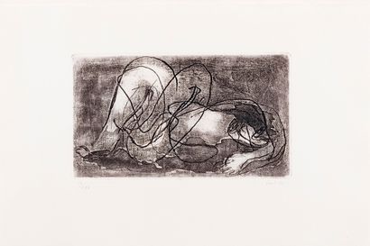 Jean FAUTRIER Jean FAUTRIER (1898-1964) -Extended Woman IV- Etching and aquatint...