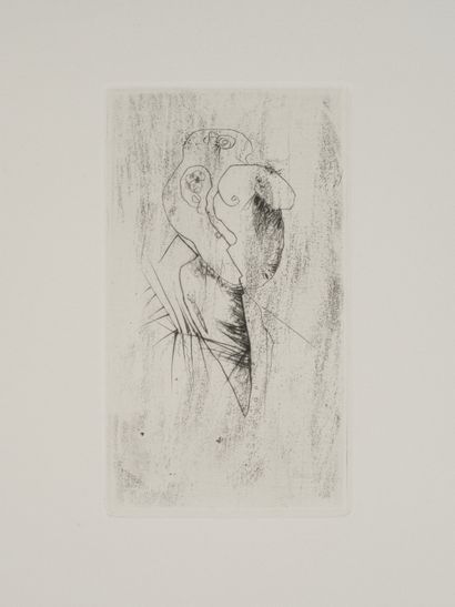 Otto WOLS Otto WOLS (1913 - 1951) - Face - Drypoint - Off-print for the volume Visages...