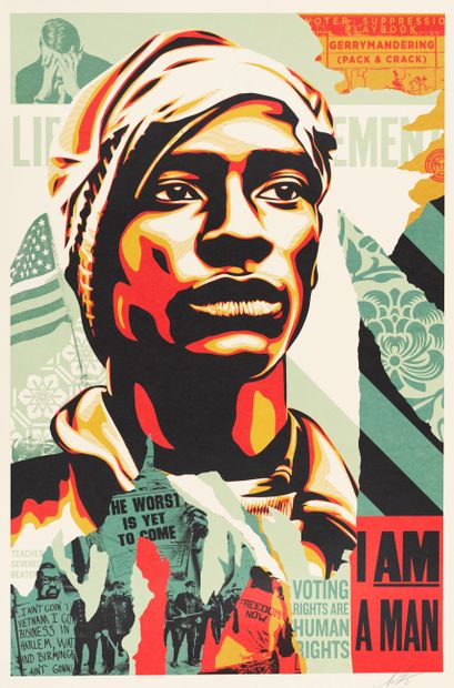 Shepard FAIREY Shepard FAIREY ( Born in 1970 ) - Voting rights are human rights,...
