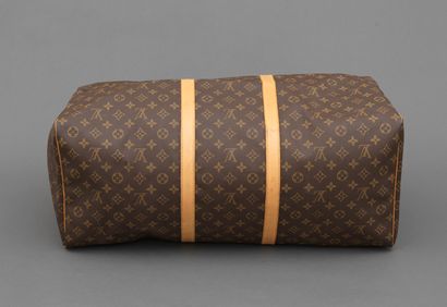 Louis Vuitton LOUIS VUITTON - Keepall travel bag 60 cm in monogram canvas and natural...