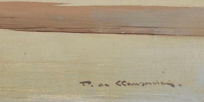 Pierre de CLAUSADE Pierre de CLAUSADE (1910-1970) - Paysage - Huile sur toile signée...