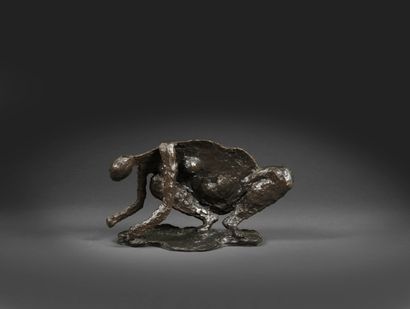 Robert Couturier Robert COUTURIER (1905-2008) - FEMME AU CRABE (1987) - Bronze with...