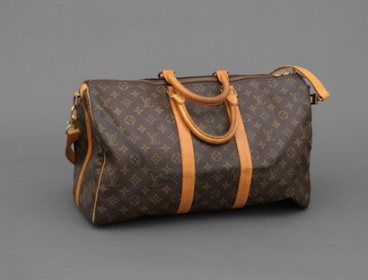 Louis Vuitton LOUIS VUITTON - Sac de voyage keepall 45 cm en toile monogram et cuir...