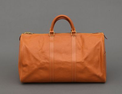 Louis Vuitton LOUIS VUITTON - 50 cm gold leather keepall travel bag - Size: 52x29x22...