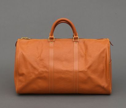 Louis Vuitton LOUIS VUITTON - 50 cm gold leather keepall travel bag - Size: 52x29x22...