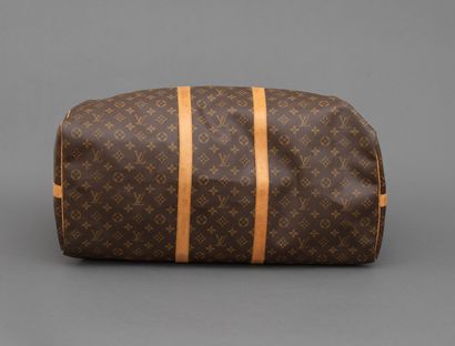 Louis Vuitton LOUIS VUITTON- Keepall travel bag 60 cm in monogram canvas and natural...