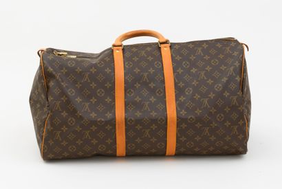 Louis Vuitton LOUIS VUITTON - Sac Keepall classique 55 sac en toile monogrammé et...