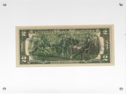 Andy WARHOL Andy Warhol (1928-1987) - Two dollars bill signed - Carries the number...