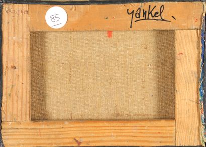 Jacques YANKEL Jacques YANKEL (1920-2020) - Composition - Huile sur toile signée...