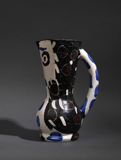 PABLO PICASSO Pablo PICASSO (1881-1973) - Cruchon Hibou, 1955 - Turned pitcher -...