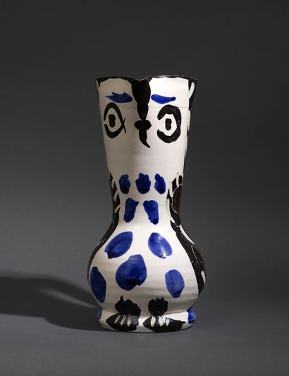 PABLO PICASSO Pablo PICASSO (1881-1973) - Cruchon Hibou, 1955 - Turned pitcher -...