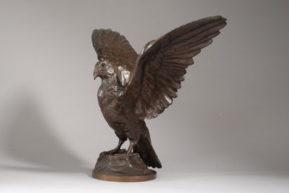Frédéric-Auguste BARTHOLDI Frédéric-Auguste BARTHOLDI (1834-1904) - Le pigeon voyageur,...