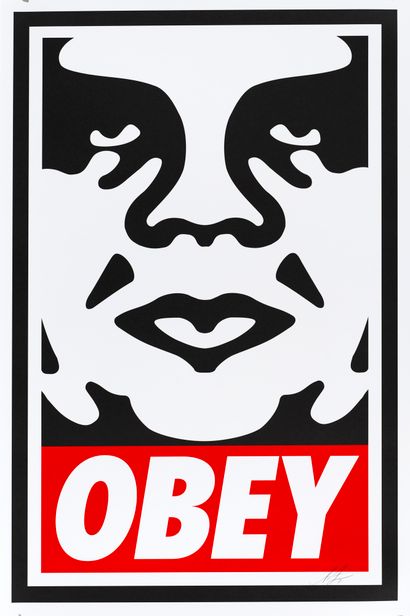 Shepard FAIREY Shepard FAIREY ( Born in 1970 ) - Obey icon, 2021. - Serigraphy in...