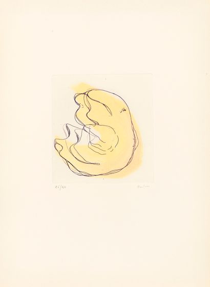 Jean FAUTRIER Jean FAUTRIER (1898-1964) - Dodue - Etching and aquatint in colors...