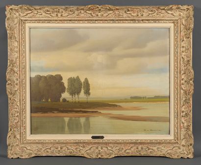 Pierre de CLAUSADE Pierre de CLAUSADE (1910-1970) - Landscape - Oil on canvas signed...
