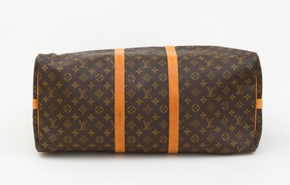 Louis Vuitton LOUIS VUITTON - Keepall 75 bag in monogram canvas and natural cowhide...