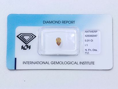 Diamant Diamant taille poire modifié brillant sous scellé pesant 0.31 ct.

Il est...