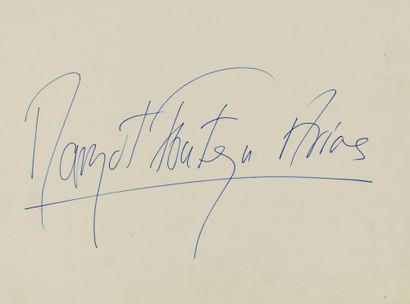 Margot FONTEYN Margot FONTEYN - Signature on cardboard Margot FONTEYN ARIAS of the...