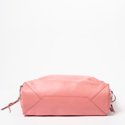 Balenciaga BALENCIAGA - Pink grained calfskin tote bag - Unlined inside - Double...