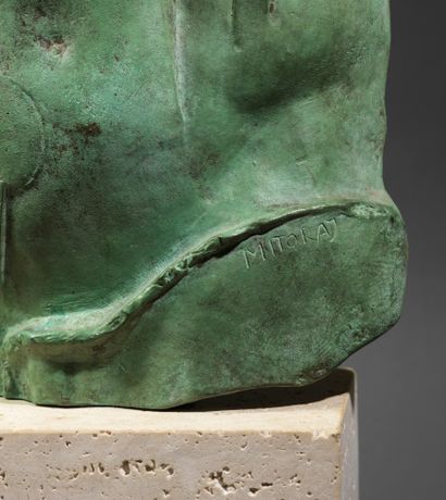Igor Mitoraj Igor MITORAJ (1944-2014) - Perseus - Bronze with green patina - Signed...