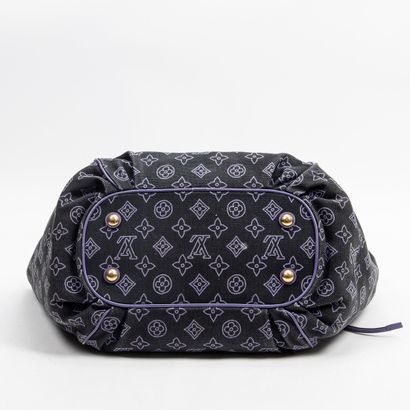 Louis Vuitton LOUIS VUITTON -Sac cabas modèle Ipanema en toile de coton et cuir violet...