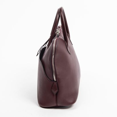 Hermès HERMES - Plum colored swift calfskin bag - Plum lambskin interior - Good condition...
