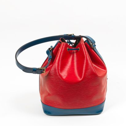 Louis Vuitton LOUIS VUITTON - Noe bag large model - In red epi leather and blue smooth...