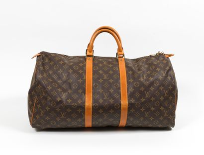 Louis Vuitton LOUIS VUITTON-Bag Keepall 55 - Travel bag - In monogram canvas and...