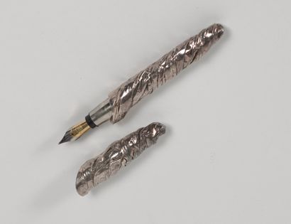 César CESAR (1921-1998) -Sculpture fountain pen Signed at the bottom of the cap and...