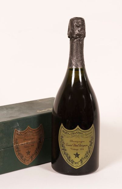 null 1 bottle Champagne Dom Perignon 1978, vintage moët et Chandon - Very low level...