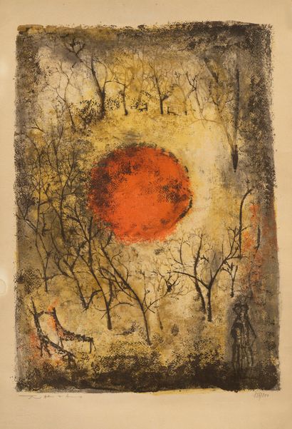 ZAO WOU KI 
ZAO WOU KI - Untitled - Lithograph signed in pencil lower left and justified...
