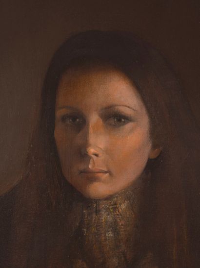 Emile DECKERS Emile DECKERS (1885-1968) - Portrait de femme - Huile sur toile signée...