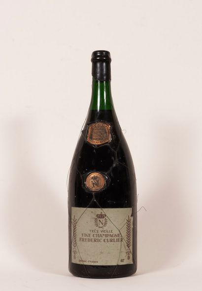 null 1 magnum Très vieille Fine Champagne Frédéric Curlier 1,5L - Etiquette fanée...