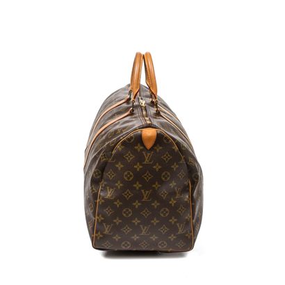 Louis Vuitton LOUIS VUITTON - Keepall 50 bag - in monogrammed canvas and natural...
