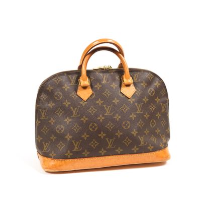 Louis Vuitton LOUIS VUITTON -Handbag Alma model - In monogram canvas and natural...
