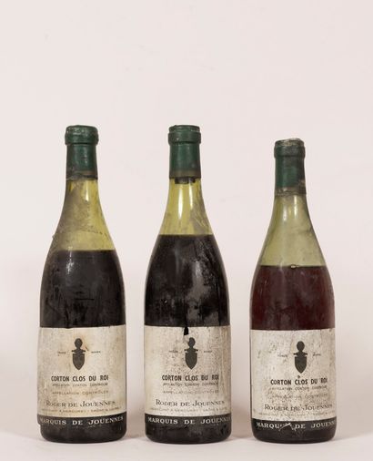 Corton clos du roi 3 bouteilles Corton Clos du Roi - Domaine Roger de Jouennes -...