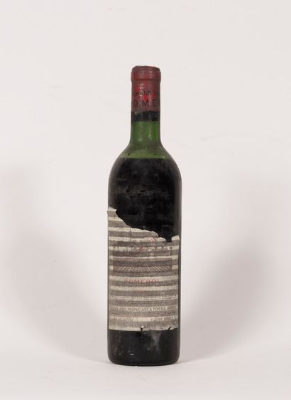 Pomerol 1 bouteille Pomerol 1966 - Niveau haute épaule, bouchon léger enfoncé,étiquees...