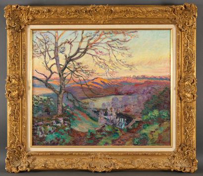 Armand GUILLAUMIN 
Armand GUILLAUMIN (1841-1927) - Paysage de Crozant, Le Puy Barriou,...