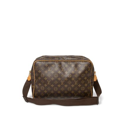 Louis Vuitton LOUIS VUITTON - Reporter bag - in monogrammed coated canvas and natural...