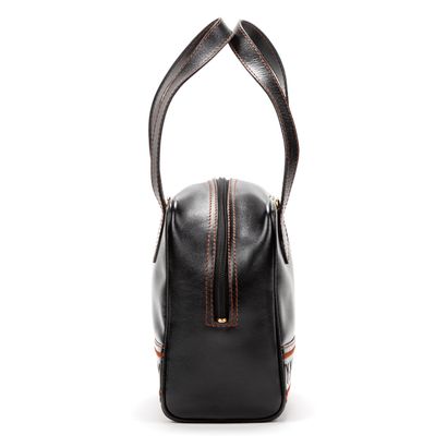 Yves Saint Laurent YVES SAINT LAURENT - Petit sac à main de forme boîte en cuir noir...
